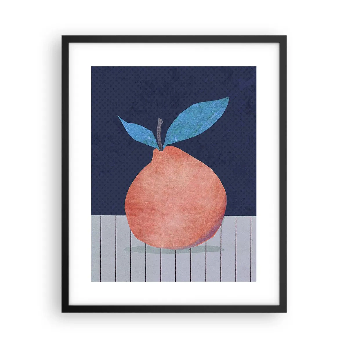 Affiche dans un cadre noir - Poster - Convexité et plan - 40x50 cm