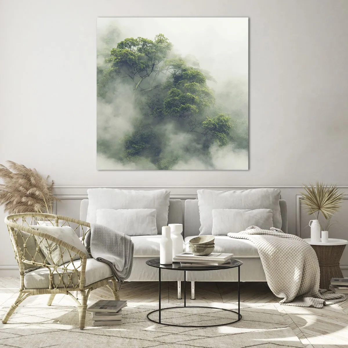 Impression sur verre - Image sur verre - Enveloppé de brouillard - 40x40 cm