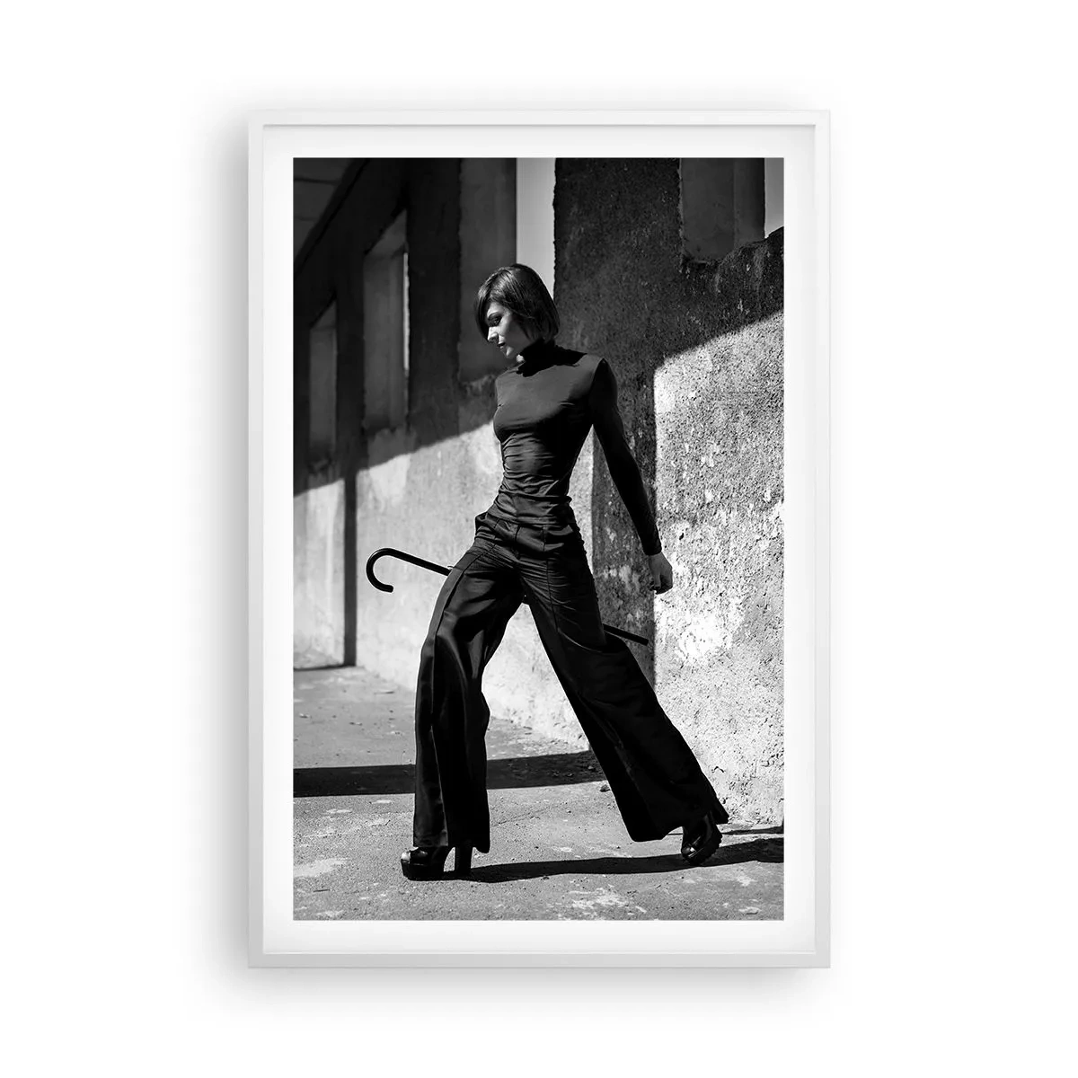 Affiche dans un cadre blanc - Poster - Élégance urbaine - 61x91 cm