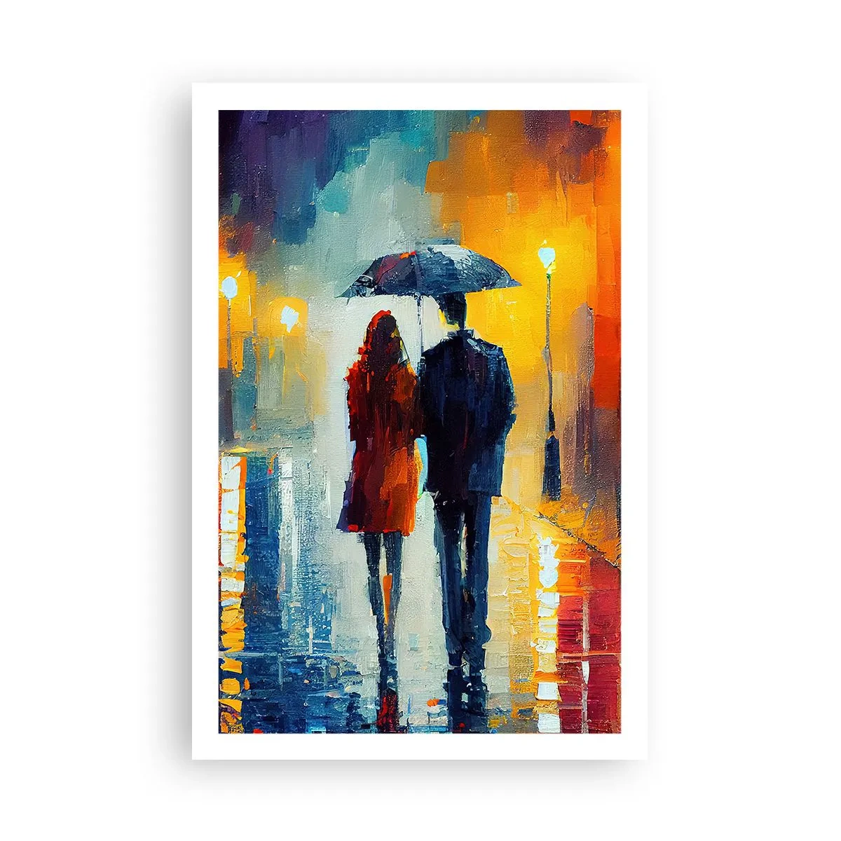 Affiche - Poster - Ensemble – une nuit colorée - 61x91 cm