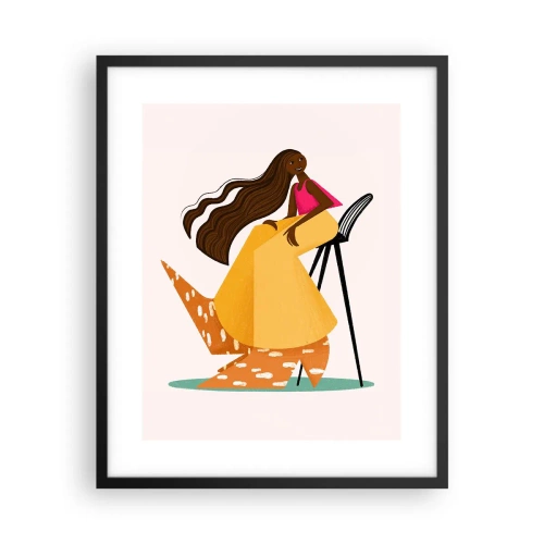 Affiche dans un cadre noir - Poster - La mode est aussi amusante - 40x50 cm