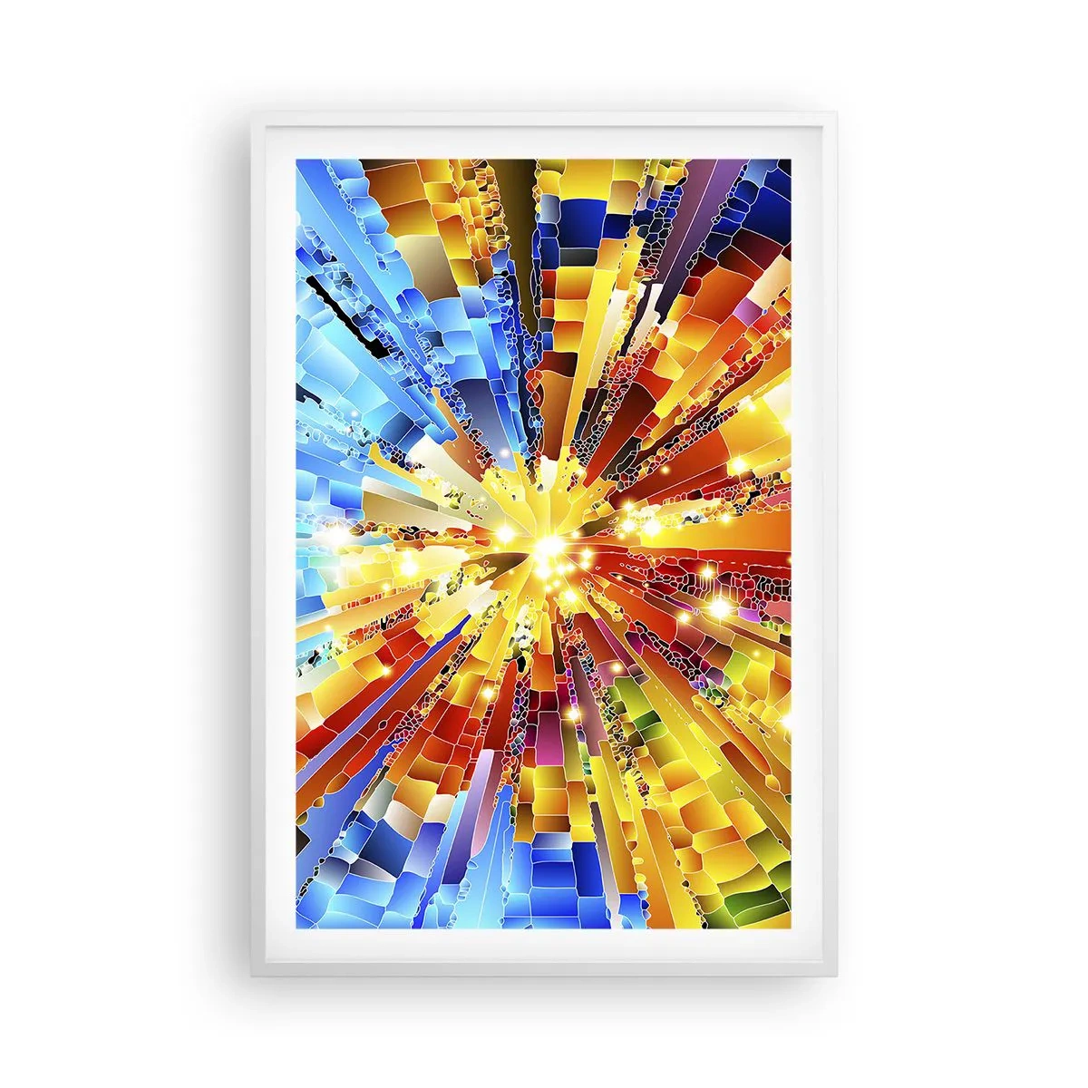 Affiche dans un cadre blanc - Poster - In medias res - 61x91 cm