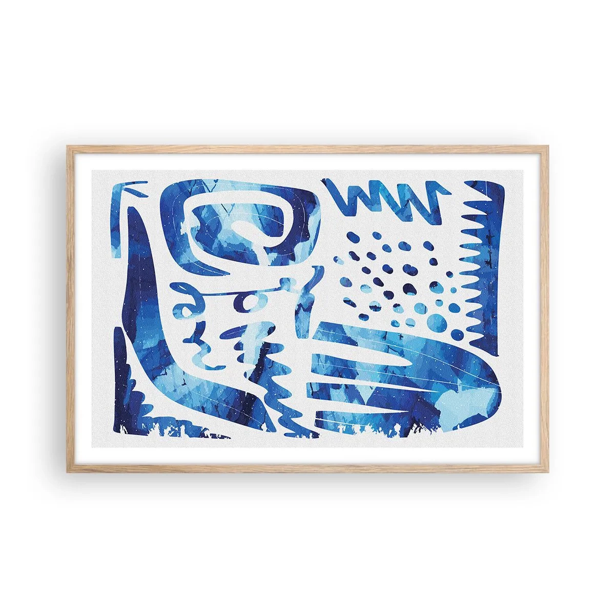 Affiche dans un chêne clair - Poster - Retour aux racines - 91x61 cm