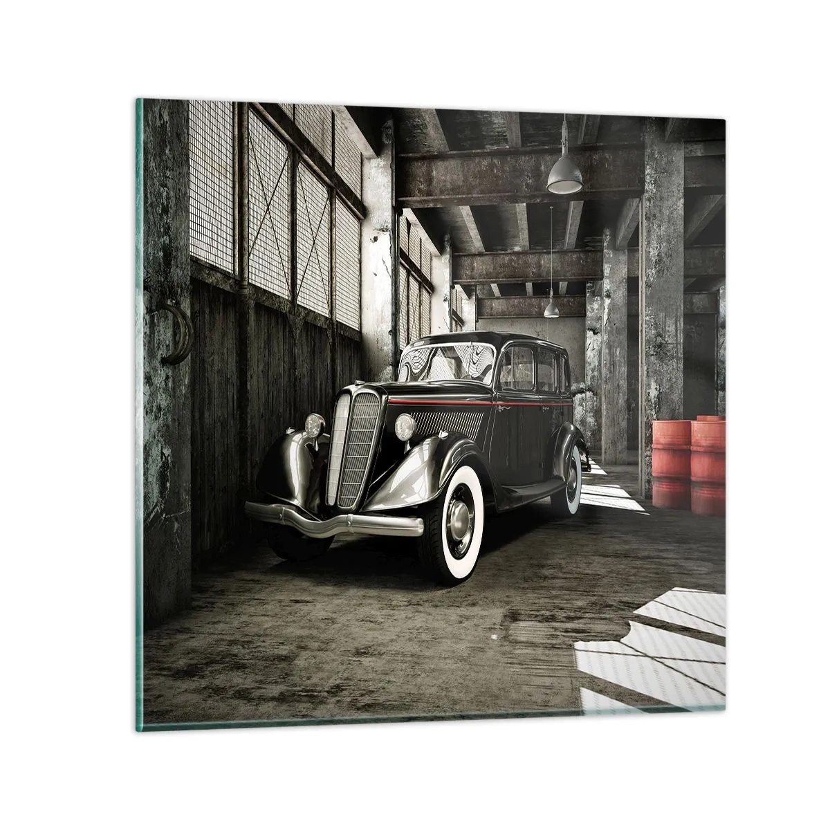 Impression sur verre - Image sur verre - L'élégance éternelle des années 30 - 70x70 cm