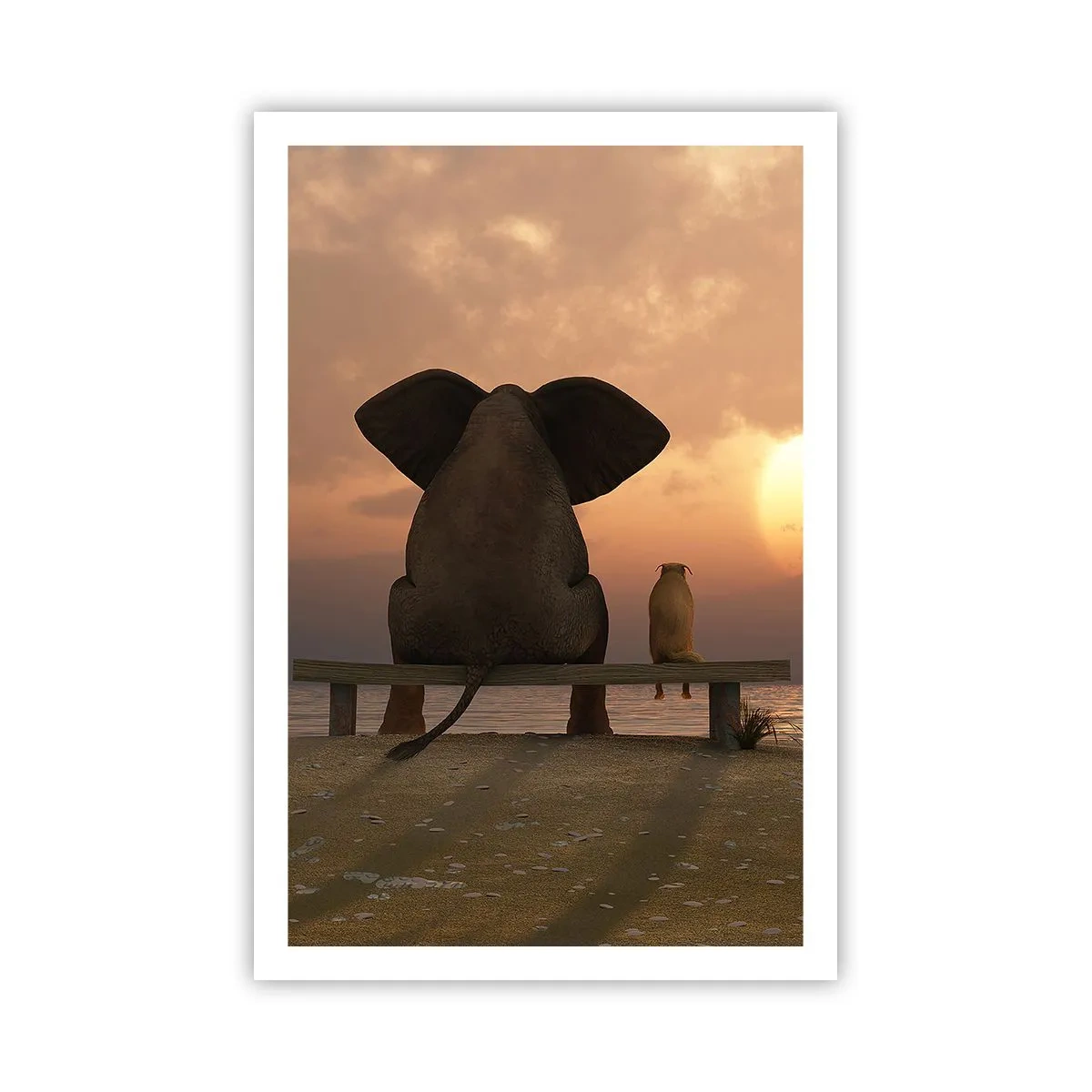 Affiche - Poster - C'est bon de garder le silence ensemble - 61x91 cm