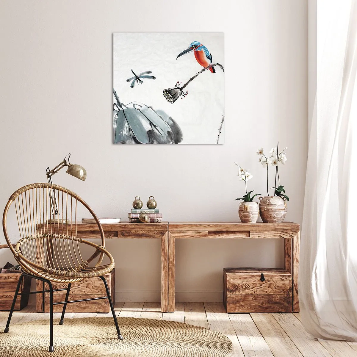 Impression sur toile - Image sur toile - La vie du champ - 30x30 cm