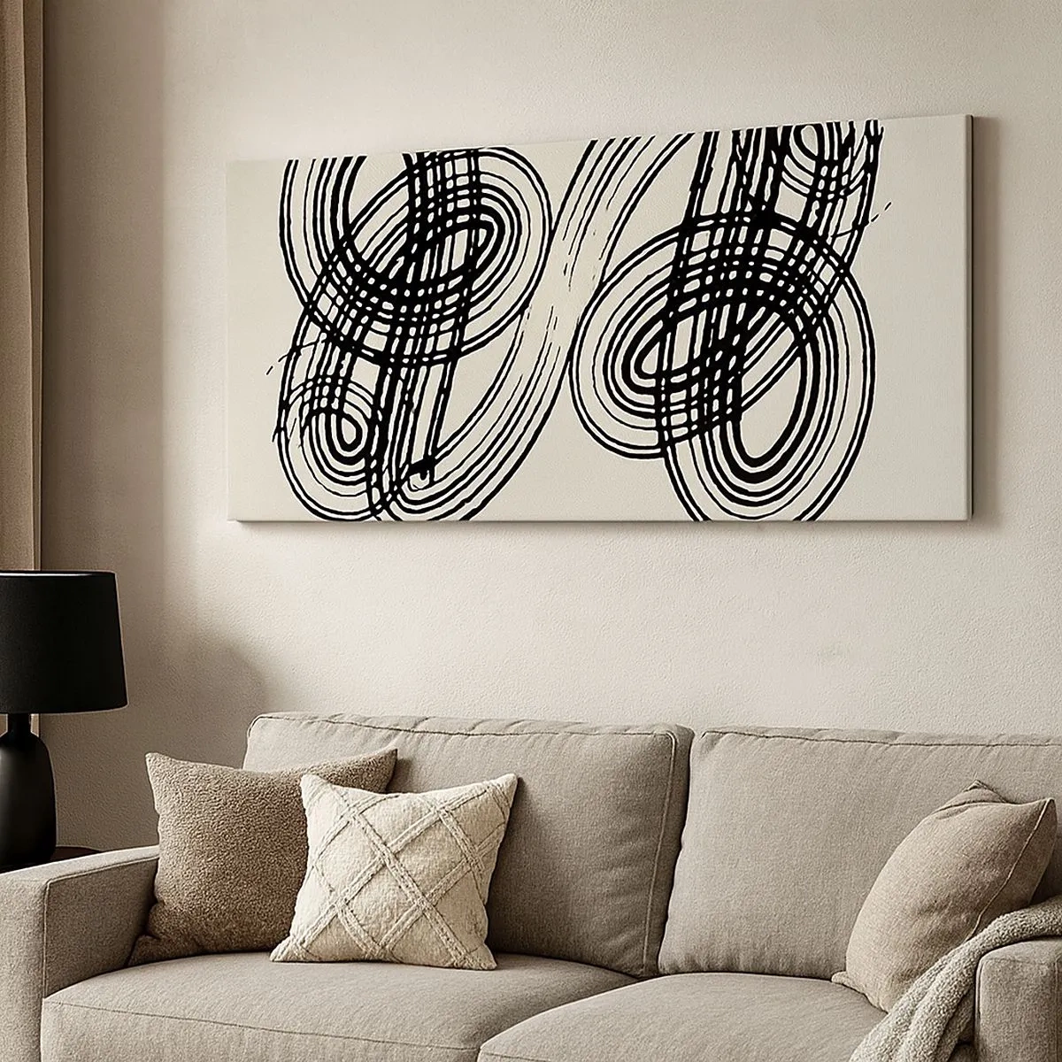 Impression sur toile - Image sur toile - C'est venu spontanément - 100x40 cm