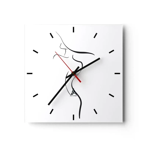 Horloge murale - Pendule murale - Insaisissable comme une vague - 40x40 cm