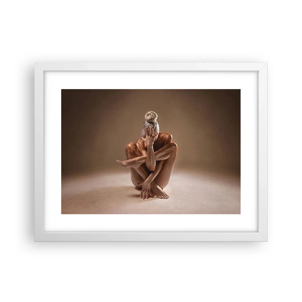 Affiche dans un cadre blanc - Poster - Unité du corps et de l'âme - 40x30 cm