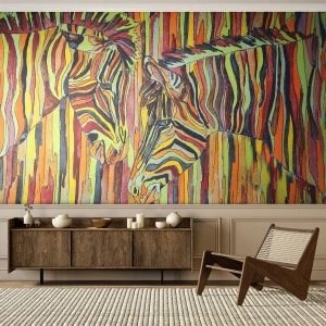 Papier Peint Autocollant Deluxe Sticker - Et donc toi aussi... - Abstraction, Côtes, Morceau - 300x210 cm