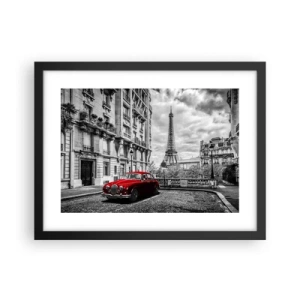 Affiche dans un cadre noir - Poster - Prédateur dans la ville - 40x30 cm