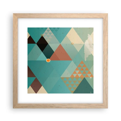 Affiche dans un chêne clair - Poster - Unité de la multiplicité, multiplicité de l'unité - 30x30 cm