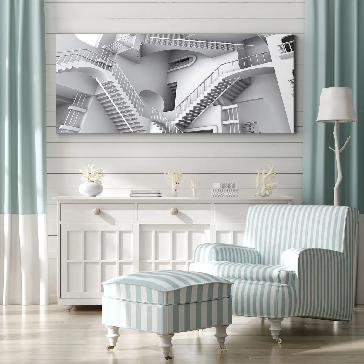 Impression sur toile - Image sur toile - Paradoxes spatiaux - 90x30 cm