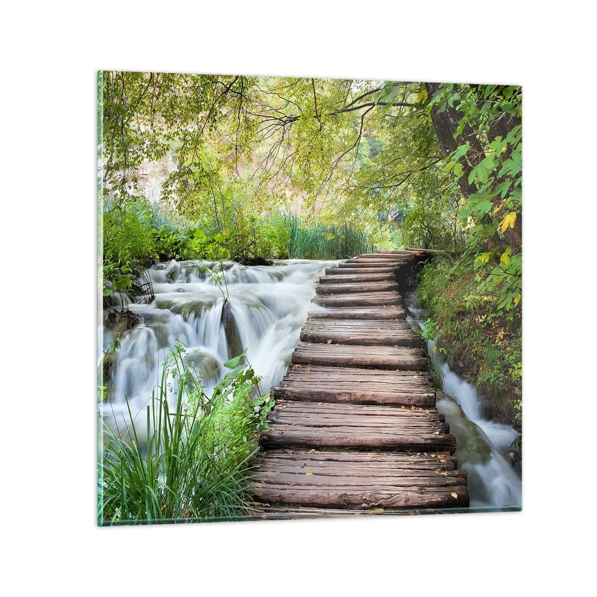 Impression sur verre - Image sur verre - L'eau n'est pas si calme - 30x30 cm