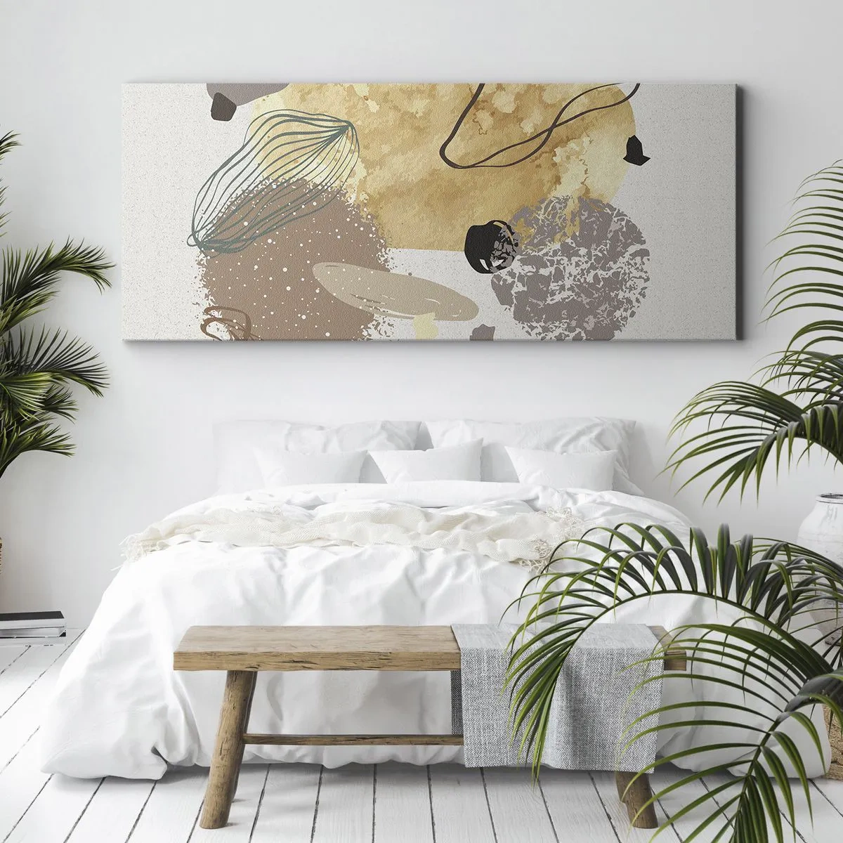 Impression sur toile - Image sur toile - Plumcologie appliquée - 100x40 cm