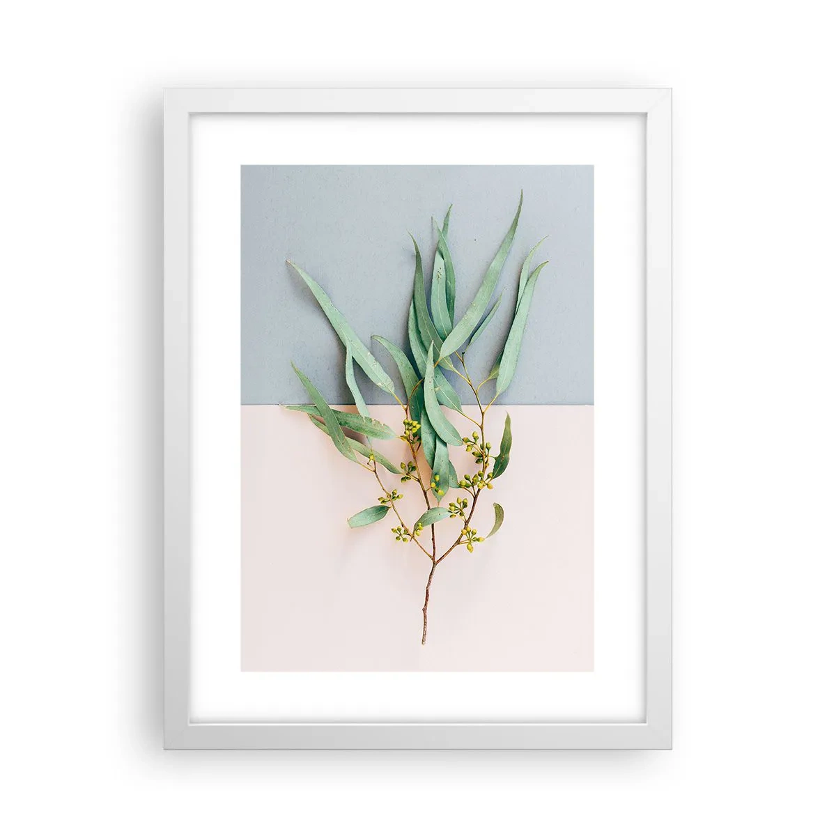 Affiche dans un cadre blanc - Poster - Subtilité pastel - 30x40 cm