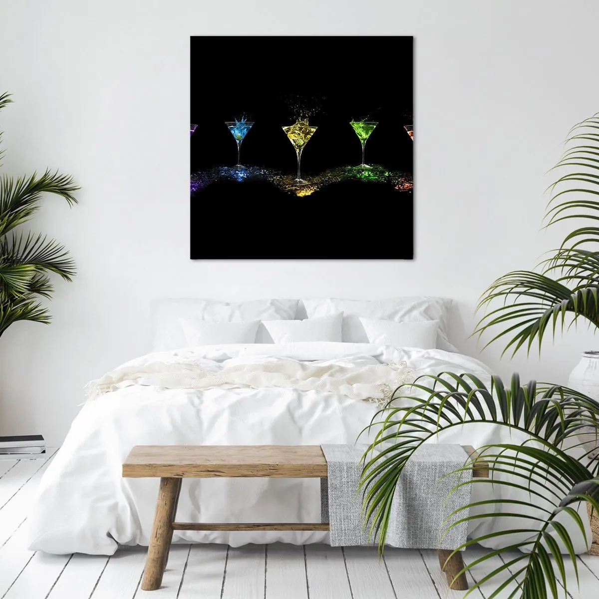 Impression sur toile - Image sur toile - Couleurs de joie en verre de cristal - 40x40 cm