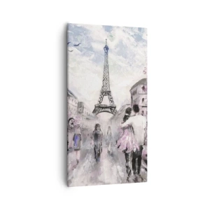 Impression sur toile - Image sur toile - Comment tomber amoureu, il faut juste... - 55x100 cm