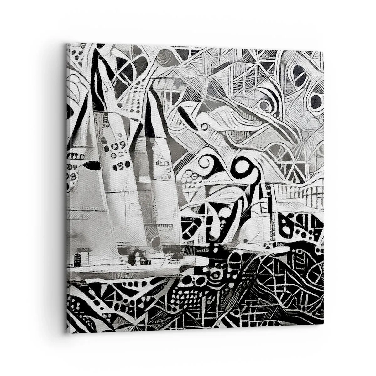 Impression sur toile - Image sur toile - Entre les vagues - 60x60 cm