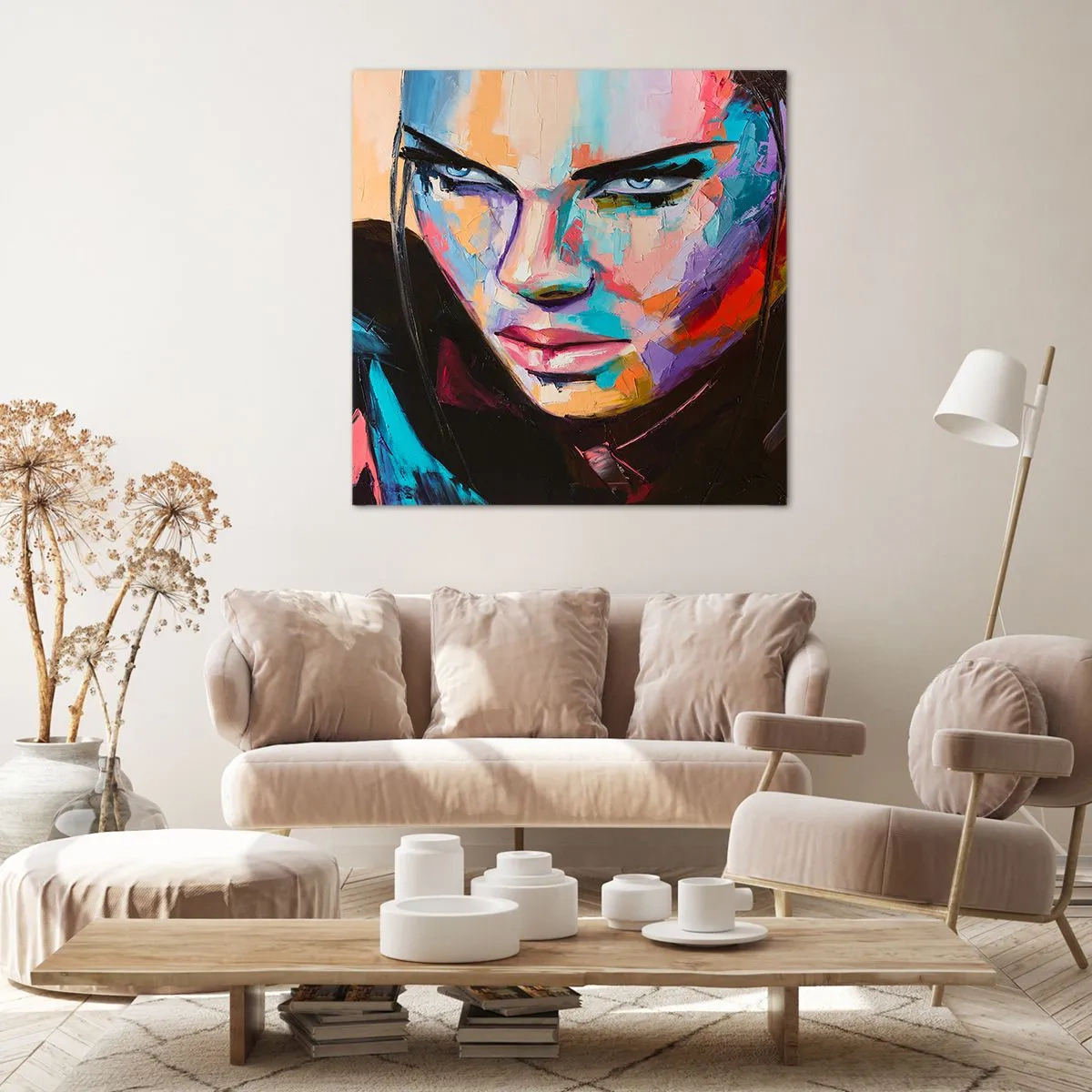 Impression sur toile - Image sur toile - Le coeur sauvageon - 70x70 cm