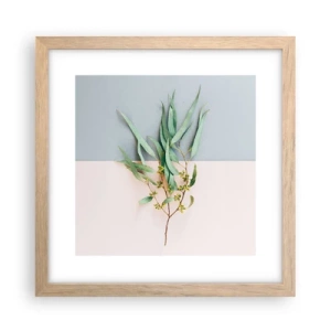 Affiche dans un chêne clair - Poster - Subtilité pastel - 30x30 cm