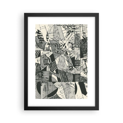 Affiche dans un cadre noir - Poster - Dynamique du modernisme - 30x40 cm