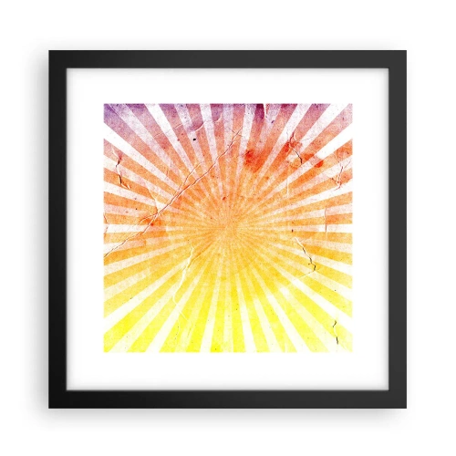 Affiche dans un cadre noir - Poster - Levant et couchant - 30x30 cm