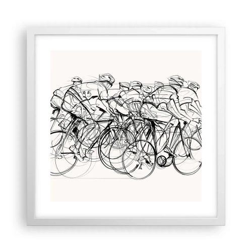 Affiche dans un cadre blanc - Poster - Ensemble en équipe - 40x40 cm