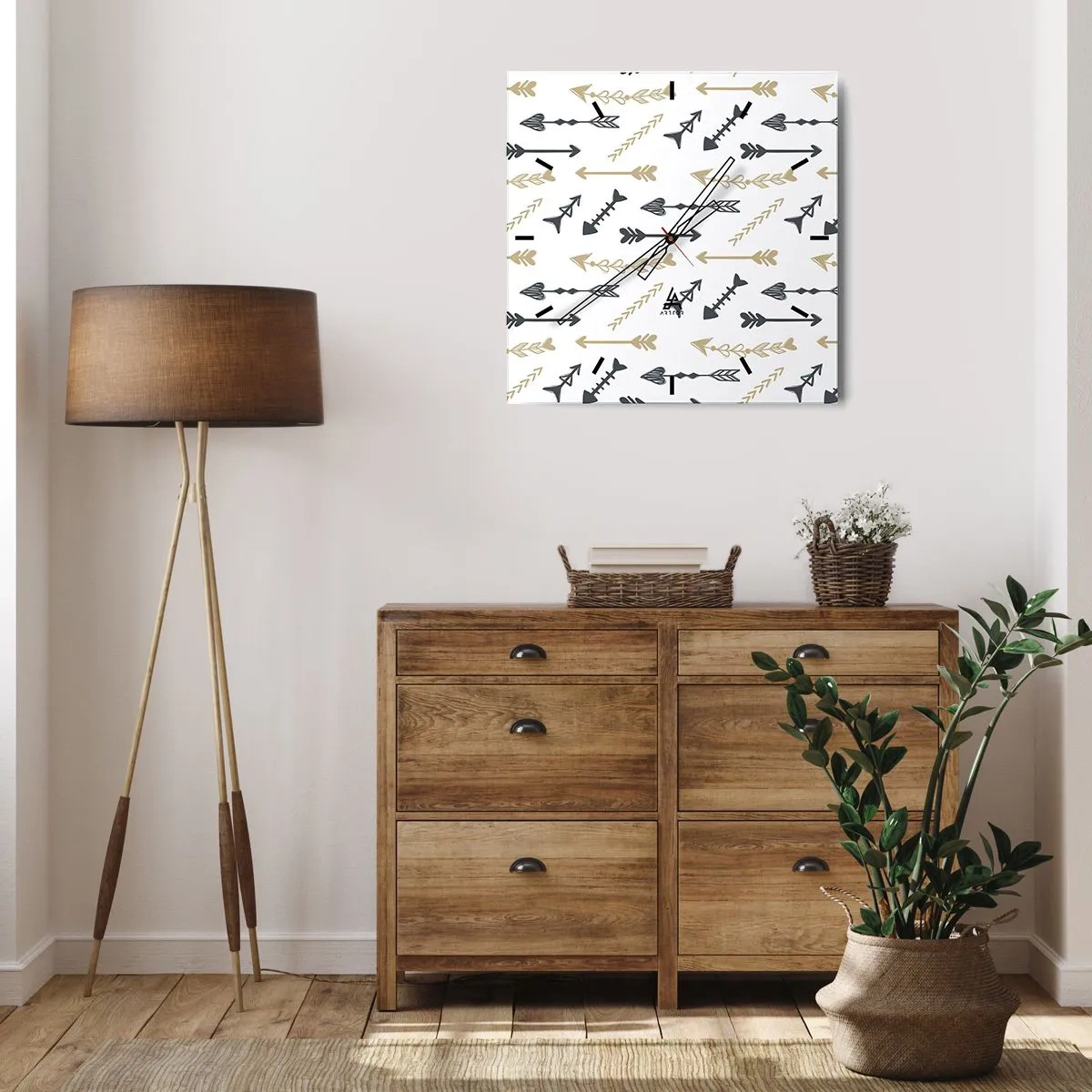 Horloge murale - Pendule murale - Le rêve de l'archer - 40x40 cm