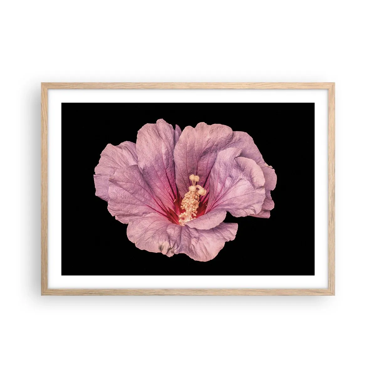 Affiche dans un chêne clair - Poster - Directement au coeur - 70x50 cm