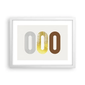 Affiche dans un cadre blanc - Poster - Ooo! - 40x30 cm