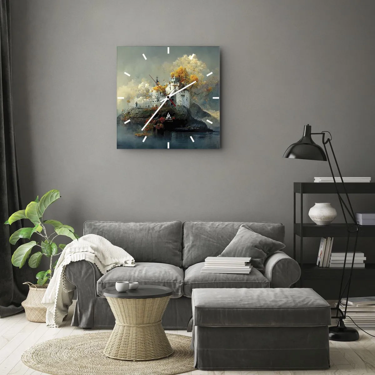 Horloge murale - Pendule murale - Le début d'une histoire romantique - 40x40 cm