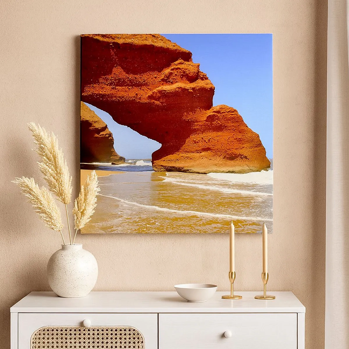 Impression sur toile - Image sur toile - L'eau et le vent depuis des milliers d'années - 30x30 cm