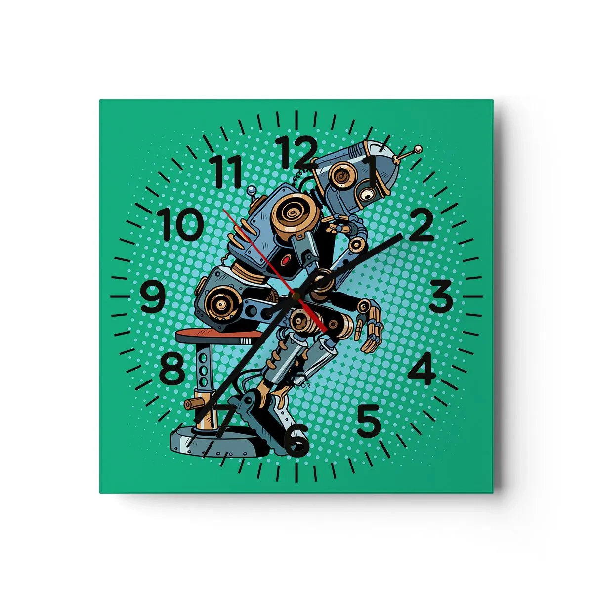 Horloge murale - Pendule murale - Au-dessus de l'essence de l'être - 40x40 cm