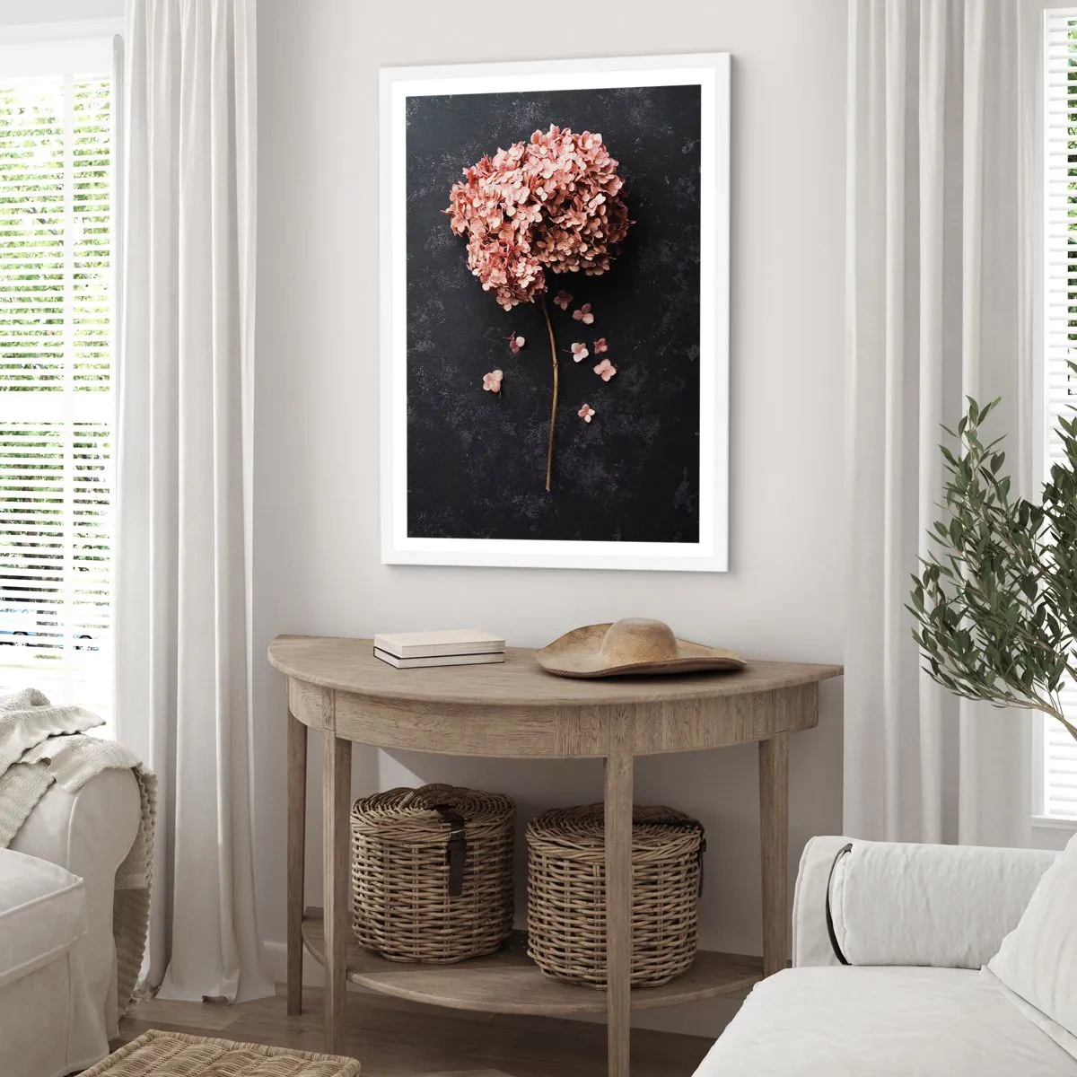 Affiche dans un cadre blanc - Poster - Un signe vraiment romantique - 61x91 cm