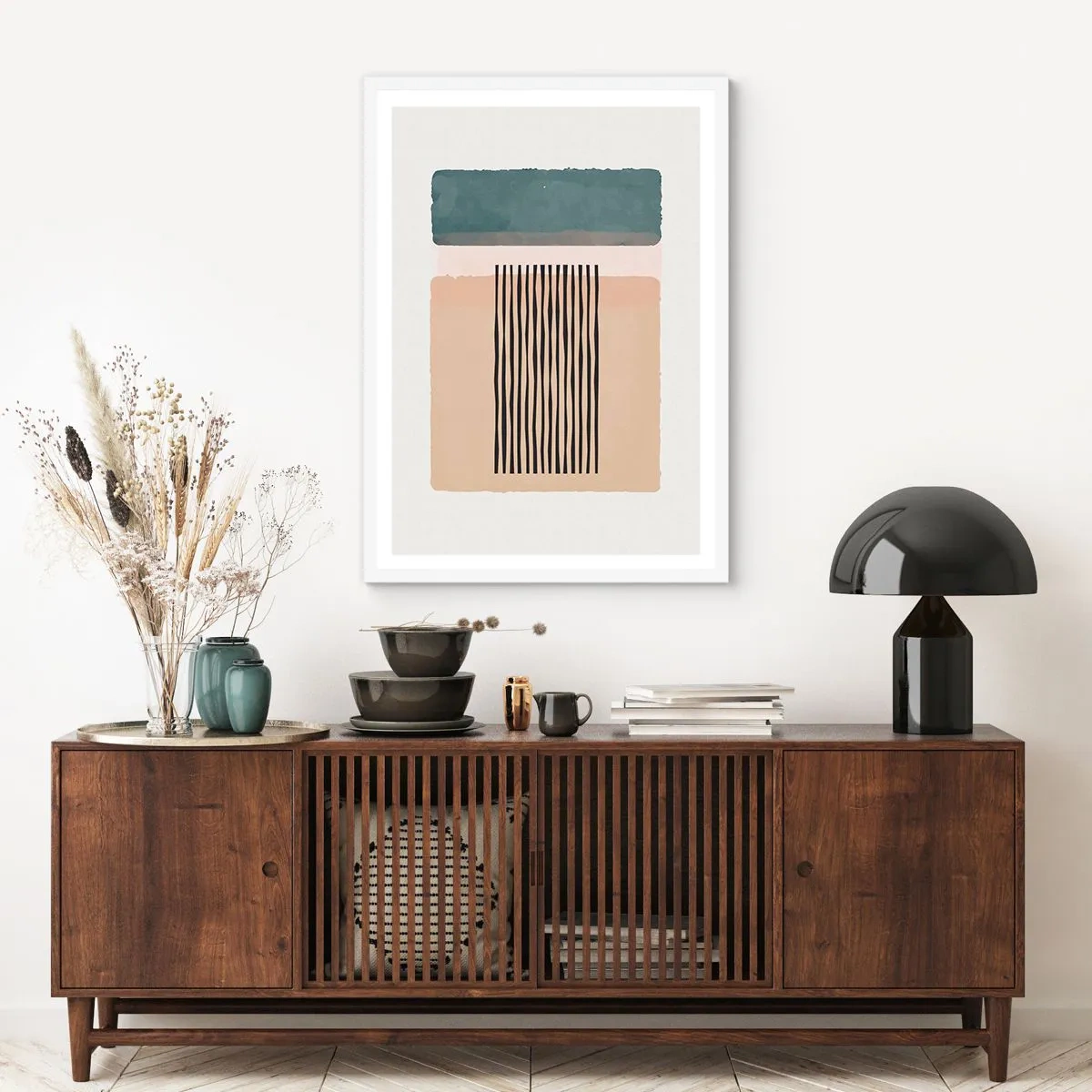 Affiche dans un cadre blanc - Poster - Tout est en ordre - 70x100 cm