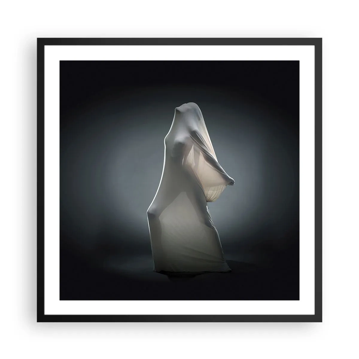 Affiche dans un cadre noir - Poster - Une soif secrète - 60x60 cm