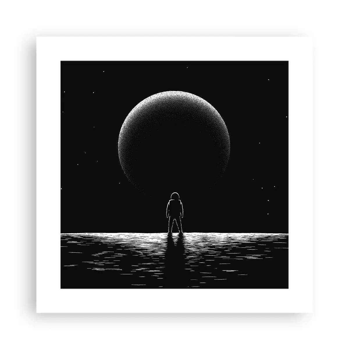 Affiche - Poster - Face à face - 40x40 cm