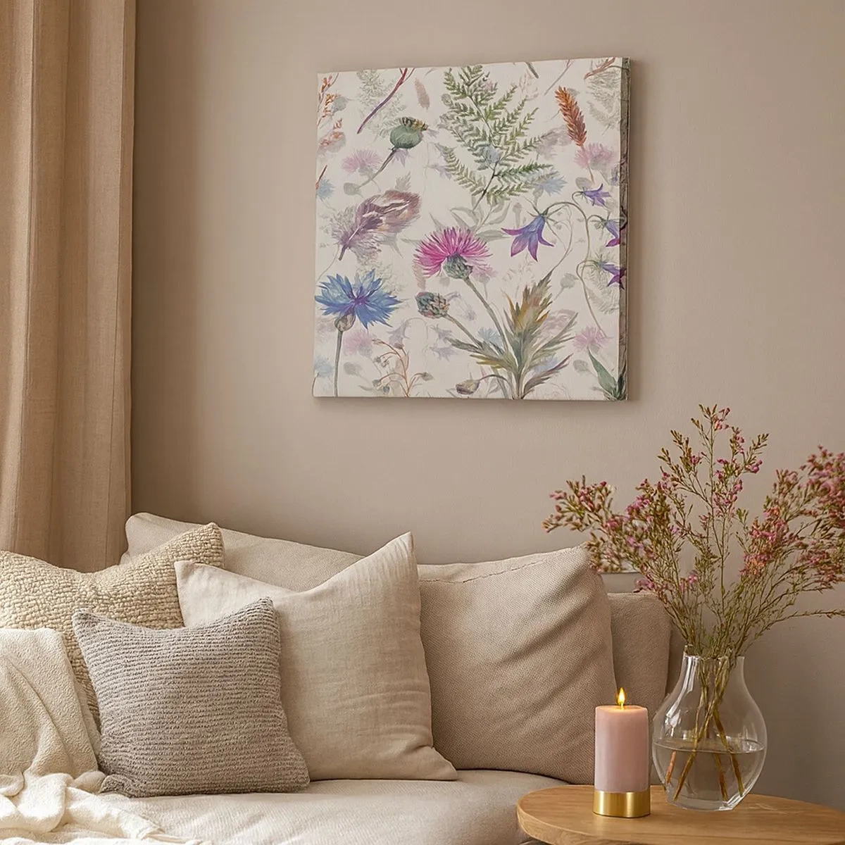 Impression sur toile - Image sur toile - Herbier polonais - 30x30 cm