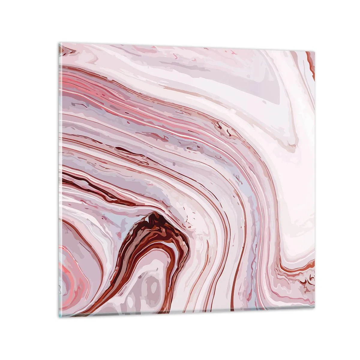 Impression sur verre - Image sur verre - Tout droit, puis tout en bas - 40x40 cm