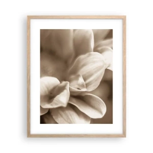 Affiche dans un chêne clair - Poster - Doux comme un sourire - 40x50 cm