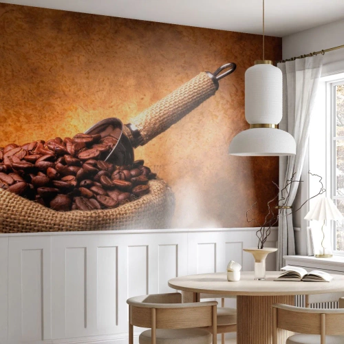 Papier Peint Photo Premium Canvas - A la source de la saveur - La gastronomie, Café, Arôme - 350x256 cm