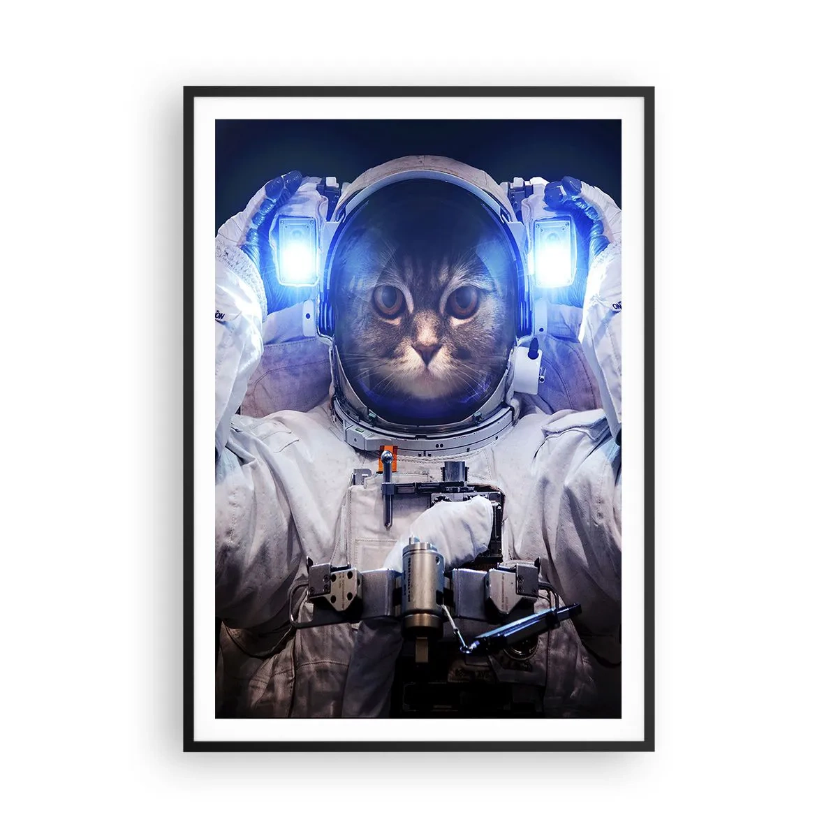 Affiche dans un cadre noir - Poster - Houston, vous avez un problème - 70x100 cm