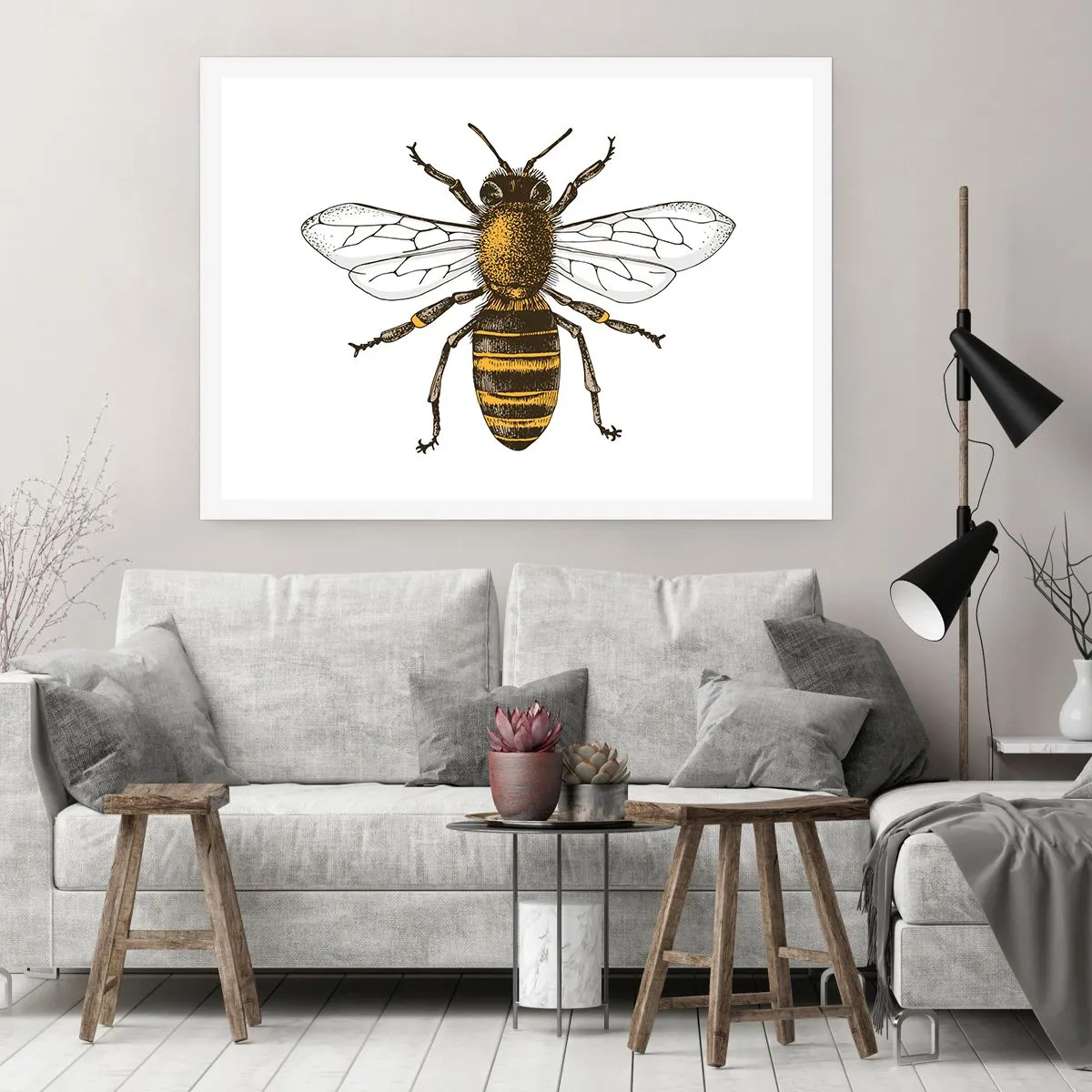 Affiche - Poster - Belle et bonne - 50x40 cm