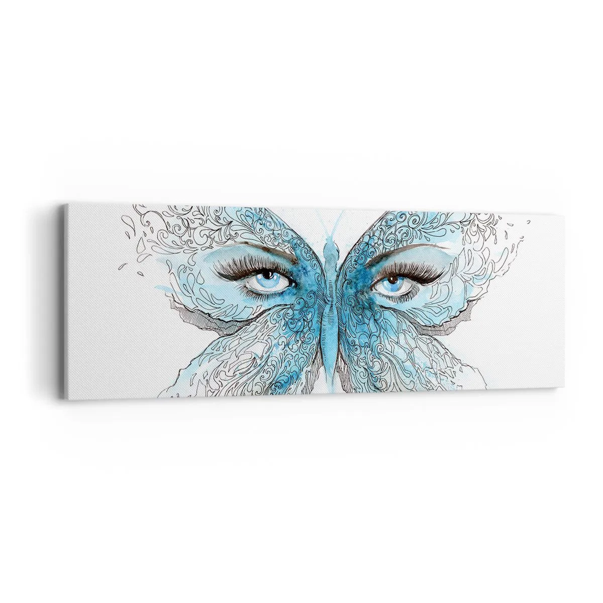 Impression sur toile - Image sur toile - Mésange bleue Eros - 90x30 cm