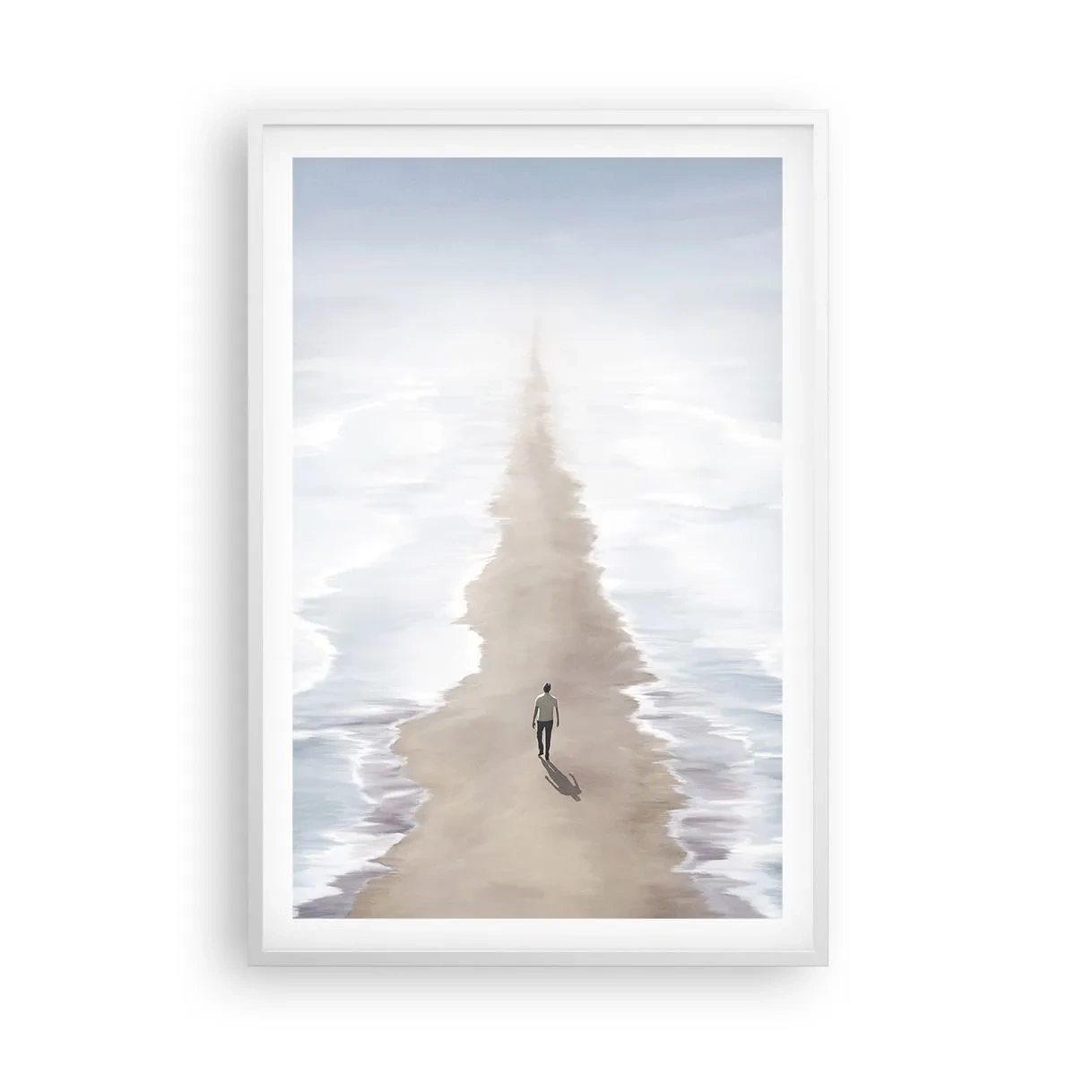 Affiche dans un cadre blanc - Poster - Un brillant avenir - 61x91 cm