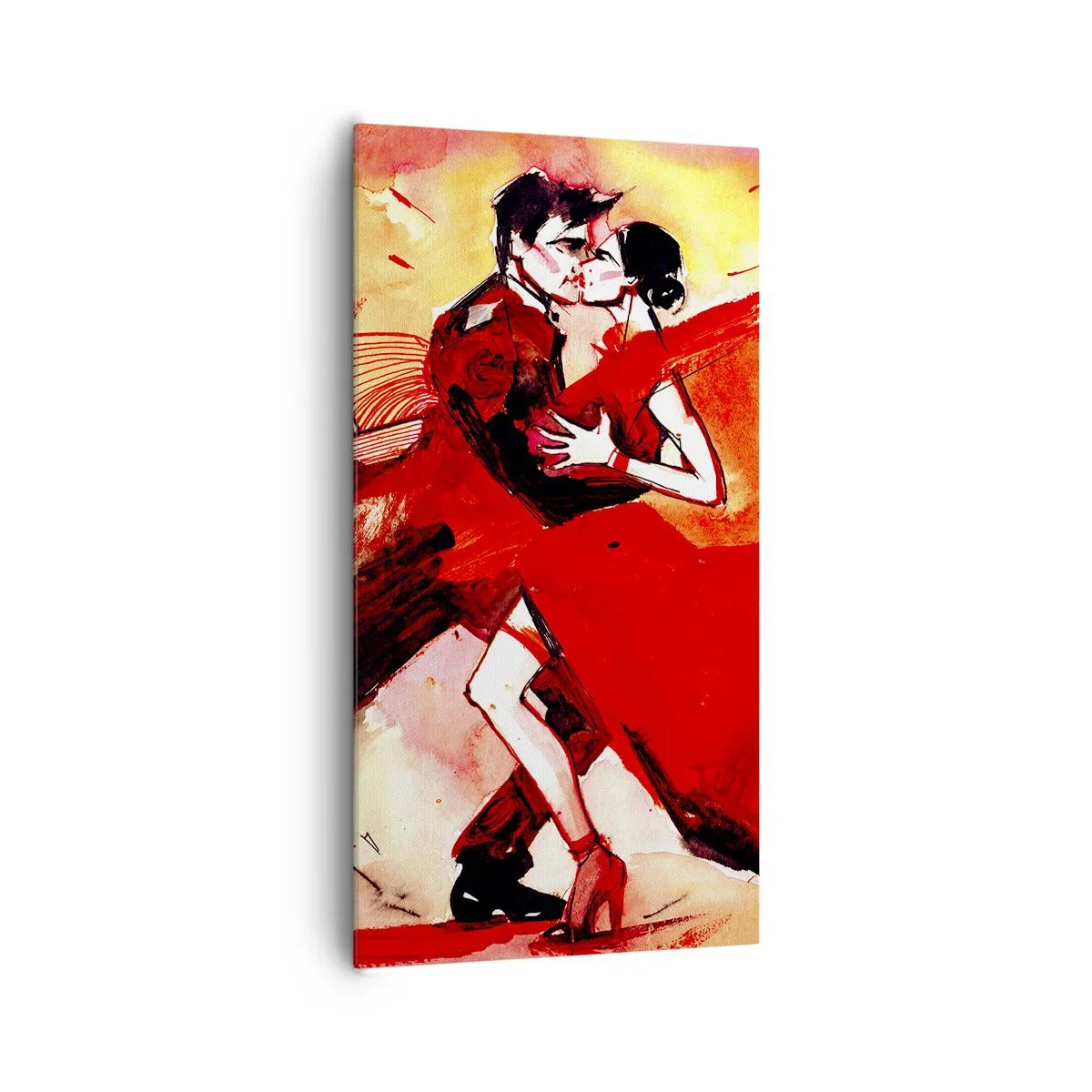 Impression sur toile - Image sur toile - Le rythme violet de la passion - 65x120 cm