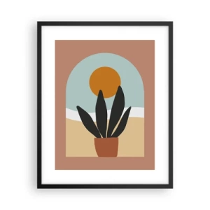 Affiche dans un cadre noir - Poster - Petits bonheurs - 40x50 cm
