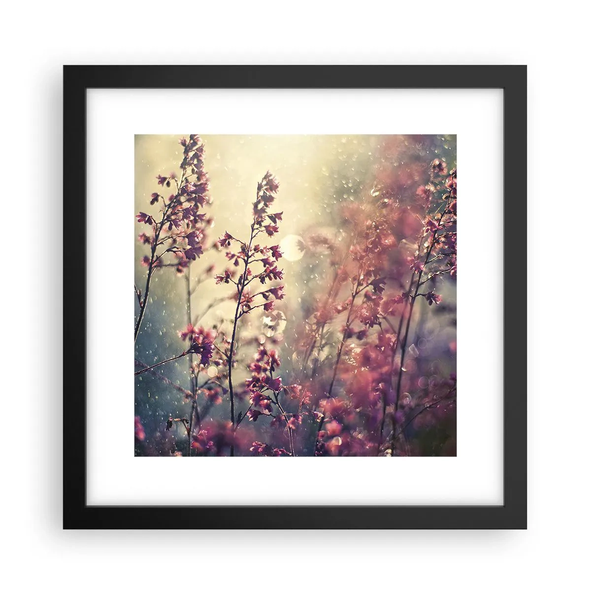 Affiche dans un cadre noir - Poster - Jardin secret - 30x30 cm