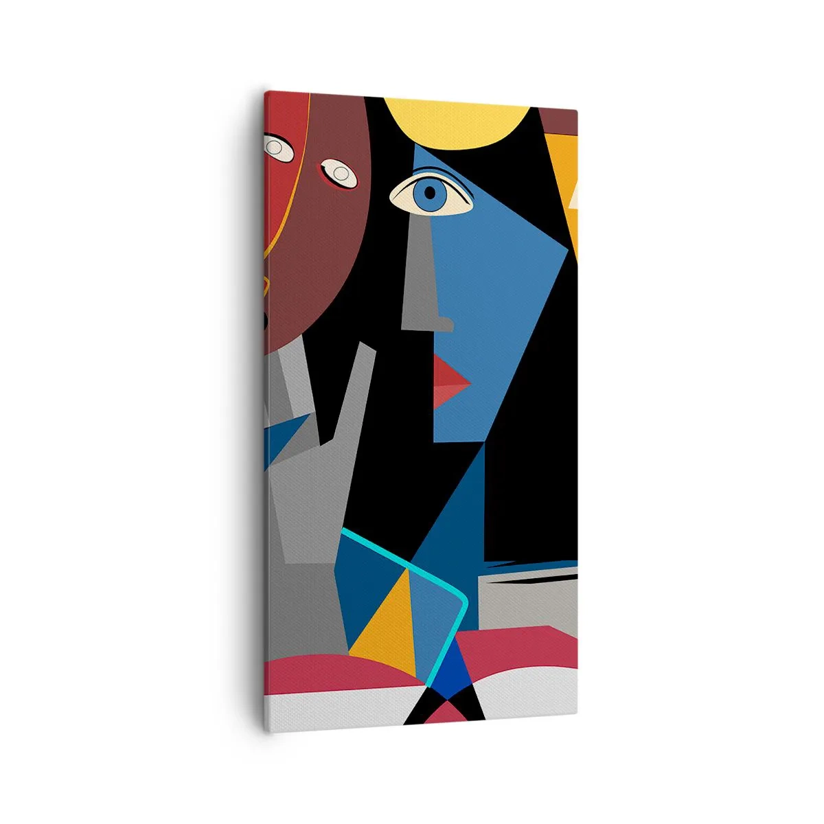 Impression sur toile - Image sur toile - Une conversation entre cubistes - 55x100 cm
